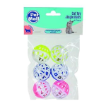 Cat Toy - Jingle Balls, 6 Pack assorted
